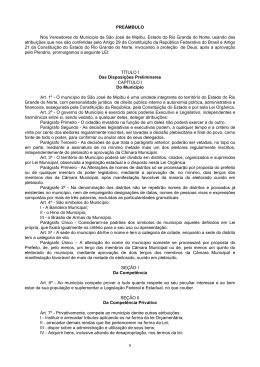 9 PRE&Acirc;MBULO N&oacute;s Vereadores do Munic&iacute;pio de S&atilde;o Jos&eacute; de
