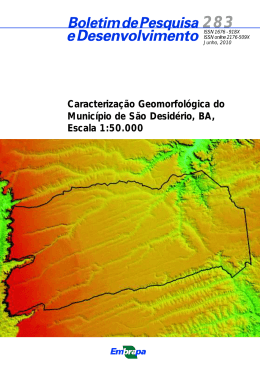 Caracterização Geomorfológica do Município de São Desidério, BA