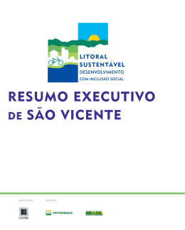 RESUMO EXECUTIVO DE S&Atilde;O VICENTE