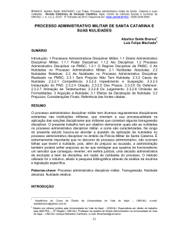 processo administrativo militar de santa catarina e suas