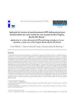 Aplica&ccedil;&atilde;o de t&eacute;cnicas de posicionamento GPS