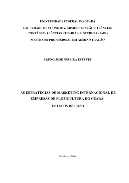 AS ESTRAT&Eacute;GIAS DE MARKETING INTERNACIONAL DE