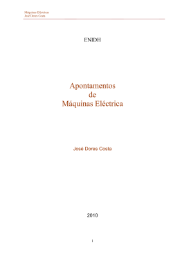 Apontamentos de M&aacute;quinas El&eacute;ctrica