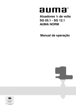SG 12.1 AUMA NORM Manual de operação