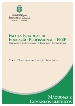 M&aacute;quinas e Comandos El&eacute;tricos - Escolas Estaduais de Educa&ccedil;&atilde;o
