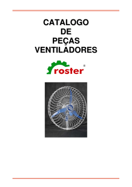CATALOGO DE PE&Ccedil;AS VENTILADORES