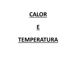 Meteorologia - Calor e Temperatura