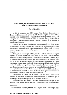 Comemora&ccedil;&otilde;es do Centen&aacute;rio do Marechal Mascarenhas de Moraes