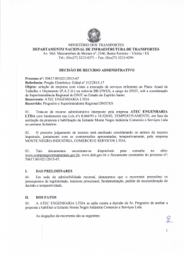 Decisão de Recurso Administrativo - Impetrante