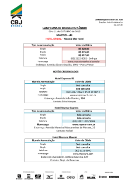 CAMPEONATO BRASILEIRO SÊNIOR MACEIÓ -‐ AL