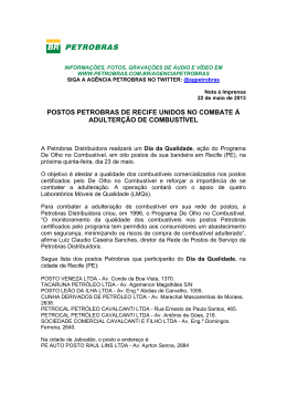 Postos Petrobras de Recife unidos no combate a adulteração de