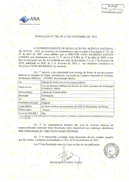 RESOLUÇÃO N° 700, DE 21 DE NOVEMBRO DE, 2012,”