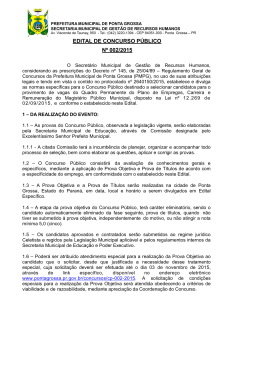 edital de abertura n&ordm; 002/2015