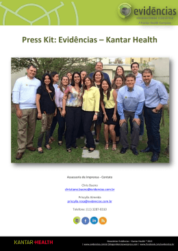 Press Kit: Evidências – Kantar Health