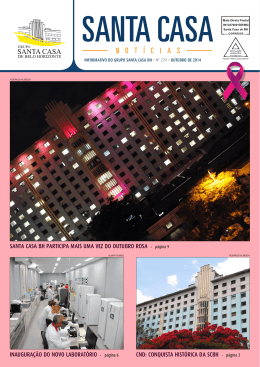 Santa Casa Notícias - Edição 274 - Outubro de 2014