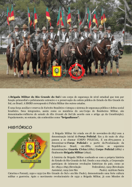 A Brigada Militar do Rio Grande do Sul &eacute; um