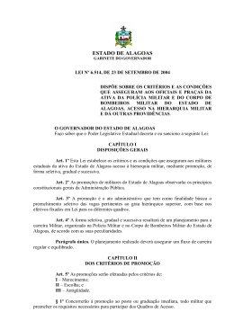 Lei 6.399, de 15-08-03 (Organiza&ccedil;&atilde;o b&aacute;sica da PMAL)