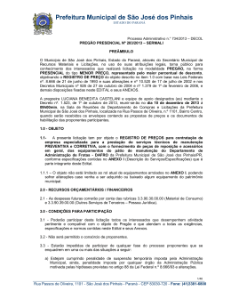 Prefeitura Municipal de S&atilde;o Jos&eacute; dos Pinhais