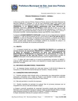 Prefeitura Municipal de S&atilde;o Jos&eacute; dos Pinhais