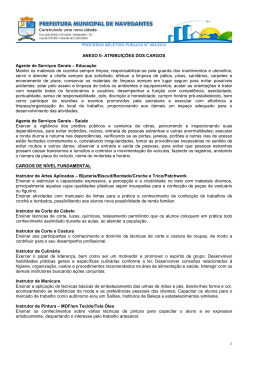 Atribui&ccedil;&otilde;es dos Cargos (Anexo II)