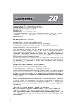 VIDE BULA - Homeopatia Almeida Prado