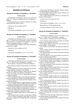 decreto do presidente da rep&uacute;blica n.&ordm; 124