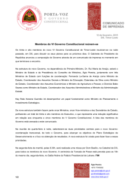- Governo de Timor