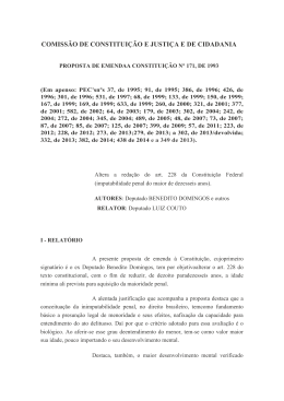 (PEC) 171/1993 - C&acirc;mara dos Deputados