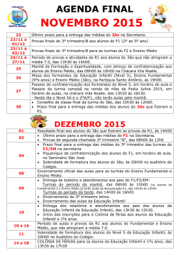 agenda_final_2015 - Colégio Santa Maria