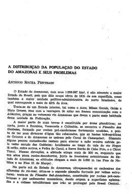 a distribuição da` população do estado do amazonas e seus