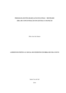 PROGRAMA DE P&Oacute;S-GRADUA&Ccedil;&Atilde;O EM LETRAS &ndash; MESTRADO