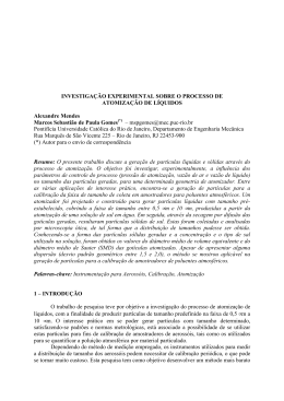 INVESTIGA&Ccedil;&Atilde;O EXPERIMENTAL SOBRE O PROCESSO DE