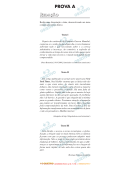PROVA A - Curso Objetivo