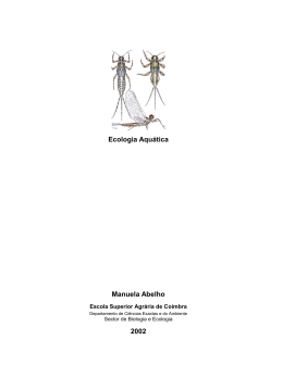 Ecologia Aqu&aacute;tica Manuela Abelho 2002