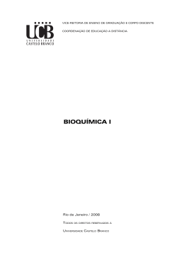 Bioqu&iacute;mica I.indd - Universidade Castelo Branco