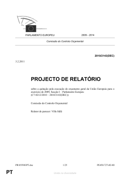 PT PROJECTO DE RELAT&Oacute;RIO
