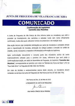 N&ordm; 26.2013 &ndash; Confirma&ccedil;&atilde;o de top&oacute;nimo