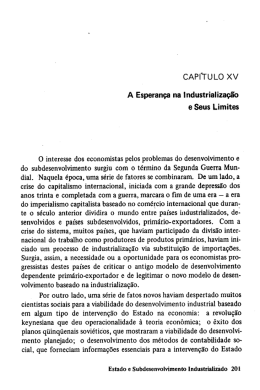 A Esperan&ccedil;a na Industrializa&ccedil;&atilde;o e Seus Limites