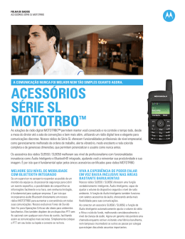 Acessórios Motorola Mototrbo sl