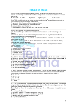 ESTUDO DO &Aacute;TOMO