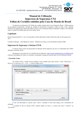 (Manual de Utiliza\347\343o - Impressos de