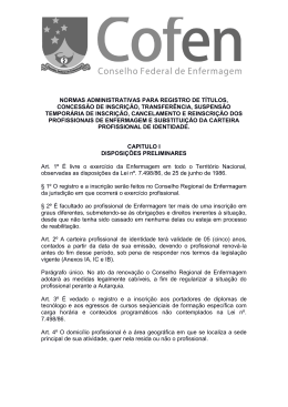 Resolução COFEN 448/2013 - Conselho Regional de Enfermagem
