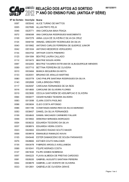 7&ordm; ano do Ensino Fundamental - CAp-UFRJ