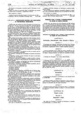 Diário da República 23.01.1992 com os estatutos