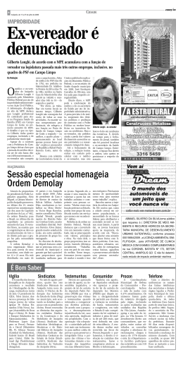 Sess&atilde;o especial homenageia Ordem Demolay