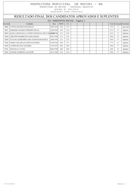 Resultado Final - &Aacute;gora Consultoria