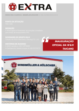 inaugura&ccedil;&atilde;o oficial da w & h taicang