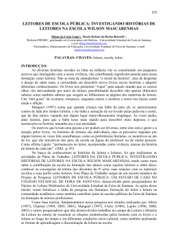 leitores de escola p&uacute;blica: investigando hist&oacute;rias de leitores na