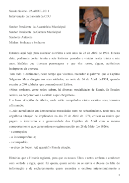 Intervenção de Rui da Silva Matos Dias, Responsável da Bancada