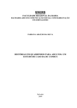 hist&oacute;rias em quadrinhos para adultos:um estudo